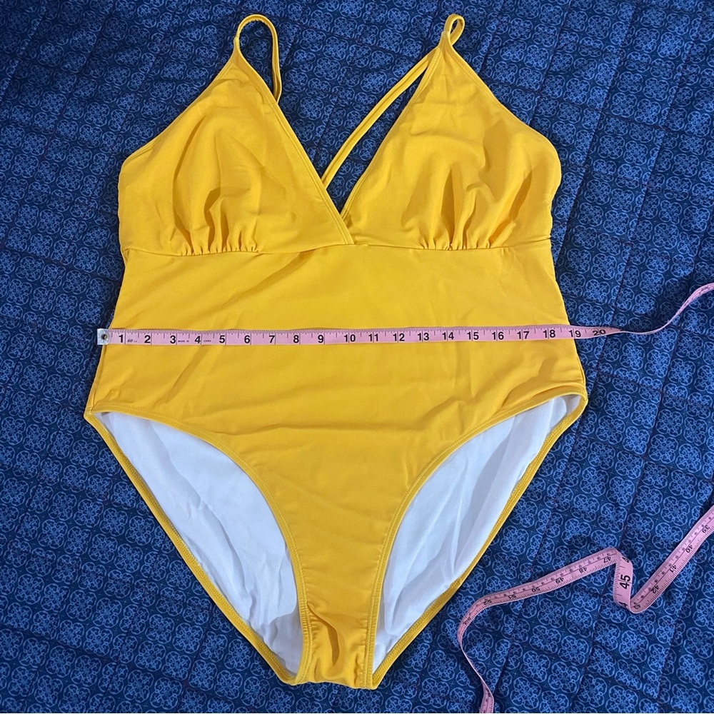 Yellow Hello Kitty One Piece Swimsuit - Picture 7 of 8